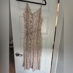 Sienna Sky Floral Dress in Cream and White